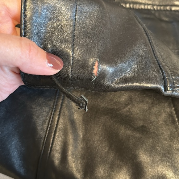 Zara patch pocket lambskin pants - Picture 9 of 9